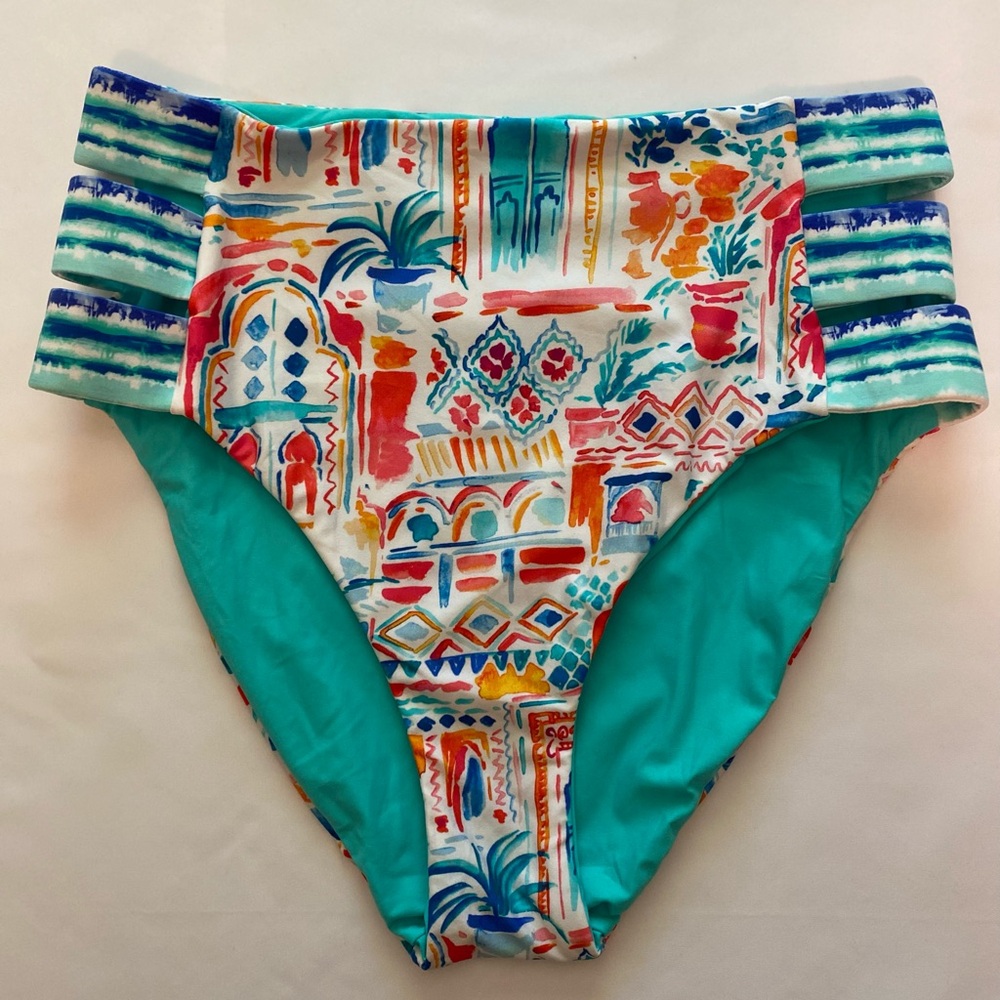 Blanca Terra Italia high waisted reversible bikini bottoms